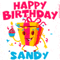 Funny Happy Birthday Sandy GIF
