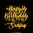 Happy Birthday Card for Sanjay - Download GIF and Send for Free