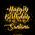 Happy Birthday Card for Santana - Download GIF and Send for Free