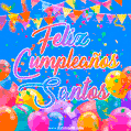 Feliz Cumpleaños Santos (GIF)