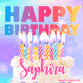 Funny Happy Birthday Saphira GIF