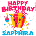 Funny Happy Birthday Sapphira GIF