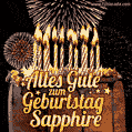 Alles Gute zum Geburtstag Sapphire (GIF)