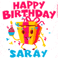 Funny Happy Birthday Saray GIF