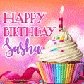 Happy Birthday Sasha - Lovely Animated GIF