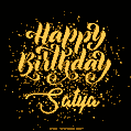 Happy Birthday Card for Satya - Download GIF and Send for Free