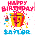 Funny Happy Birthday Saylor GIF
