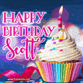Happy Birthday Scott - Lovely Animated GIF