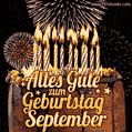 Alles Gute zum Geburtstag September (GIF)