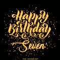 Happy Birthday Card for Seven - Download GIF and Send for Free