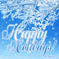 Best Happy Holidays Animated Snow GIF