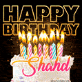 Shahd - Animated Happy Birthday Cake GIF Image for WhatsApp