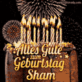 Alles Gute zum Geburtstag Sham (GIF)