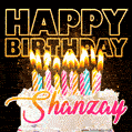Shanzay - Animated Happy Birthday Cake GIF Image for WhatsApp