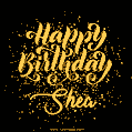 Happy Birthday Card for Shea - Download GIF and Send for Free