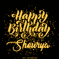 Happy Birthday Card for Shourya - Download GIF and Send for Free