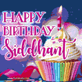 Happy Birthday Siddhant - Lovely Animated GIF
