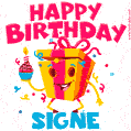 Funny Happy Birthday Signe GIF