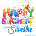 Happy Birthday Silvestre - Creative Personalized GIF With Name