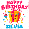 Funny Happy Birthday Silvia GIF