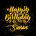 Happy Birthday Card for Simon - Download GIF and Send for Free