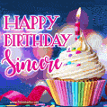 Happy Birthday Sincere - Lovely Animated GIF