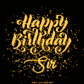 Happy Birthday Card for Sir - Download GIF and Send for Free
