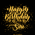 Happy Birthday Card for Sire - Download GIF and Send for Free