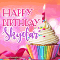 Happy Birthday Skyelar - Lovely Animated GIF