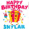 Funny Happy Birthday Skylar GIF