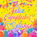 Feliz Cumpleaños Solange (GIF)
