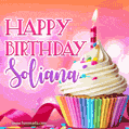 Happy Birthday Soliana - Lovely Animated GIF