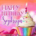 Happy Birthday Sophiya - Lovely Animated GIF