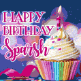 Happy Birthday Sparsh - Lovely Animated GIF