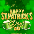 New Saint Patrick's Day 2023 glittering GIF animation