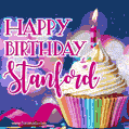 Happy Birthday Stanford - Lovely Animated GIF