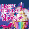 Happy Birthday Stanislav - Lovely Animated GIF