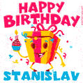 Funny Happy Birthday Stanislav GIF