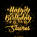 Happy Birthday Card for Stavros - Download GIF and Send for Free