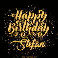 Happy Birthday Card for Stefan - Download GIF and Send for Free