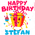 Funny Happy Birthday Stefan GIF