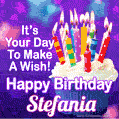 It's Your Day To Make A Wish! Happy Birthday Stefania!