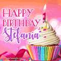 Happy Birthday Stefania - Lovely Animated GIF