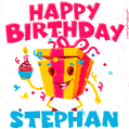 Funny Happy Birthday Stephan GIF