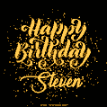 Happy Birthday Card for Steven - Download GIF and Send for Free