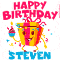 Funny Happy Birthday Steven GIF