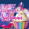 Happy Birthday Suleiman - Lovely Animated GIF