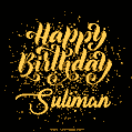 Happy Birthday Card for Suliman - Download GIF and Send for Free