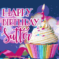Happy Birthday Sutter - Lovely Animated GIF