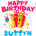 Funny Happy Birthday Suttyn GIF